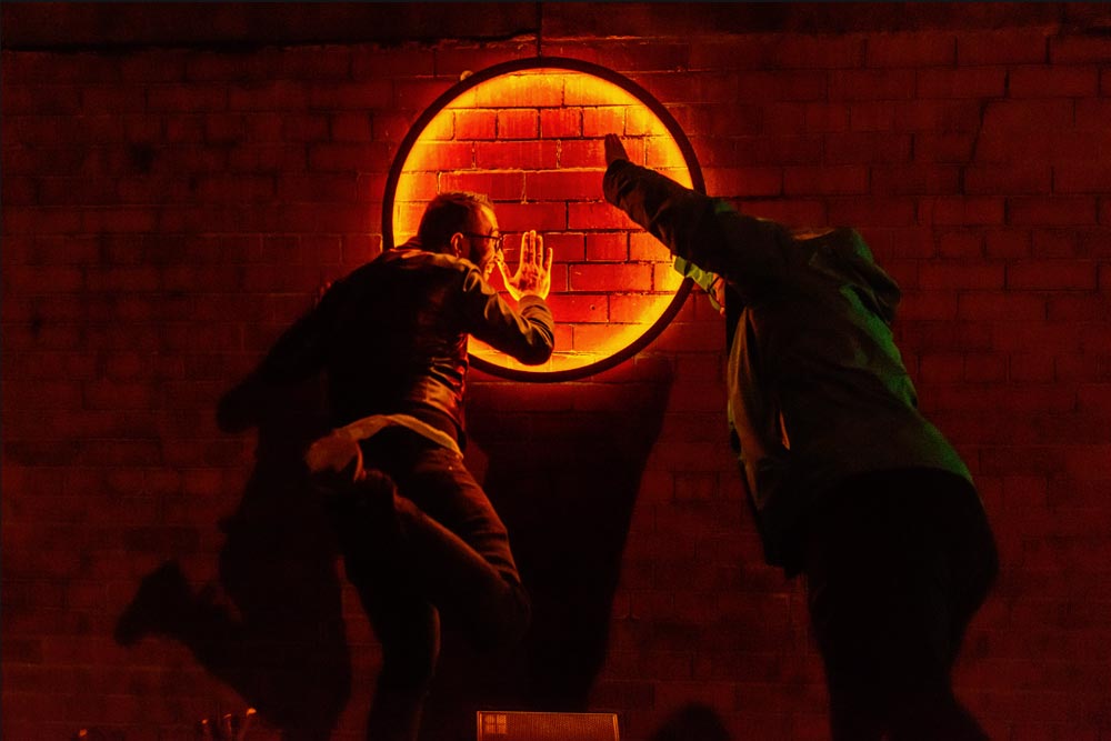 'Harmonic Portal' by Chris Plant at Light Night Leeds (photo by Lizzie Coombes)