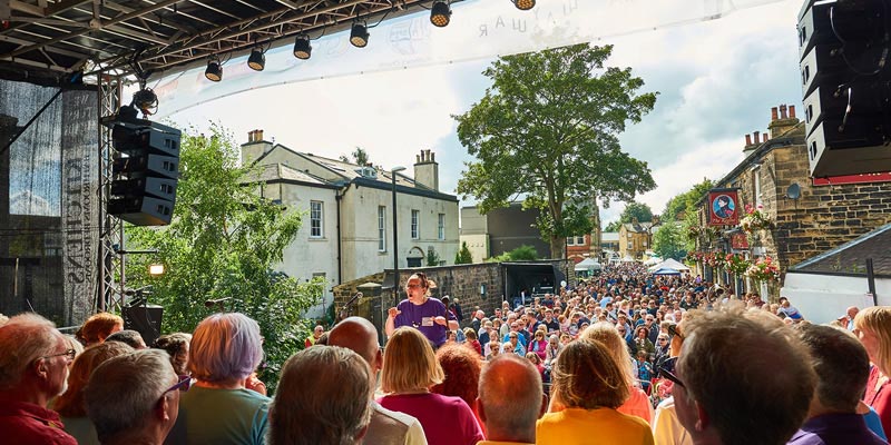 Community choir performing @ Chapel Allerton Arts Festival, Leeds, West Yorkshire © John Jowett