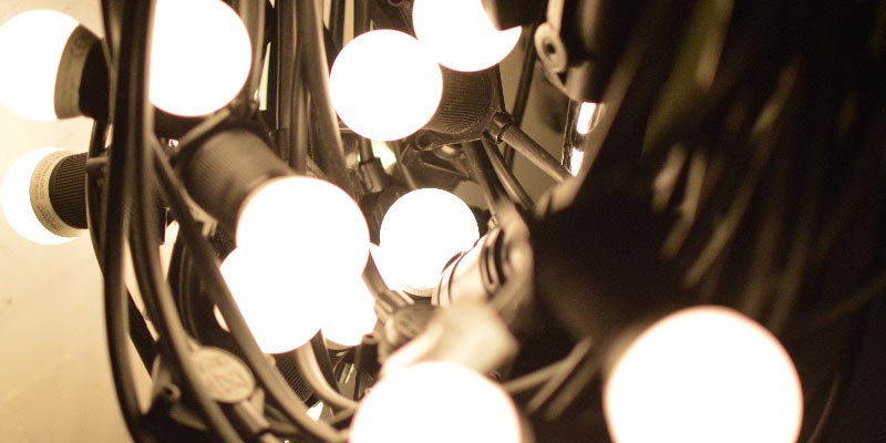 25m of LED Festoon at 1m spacing