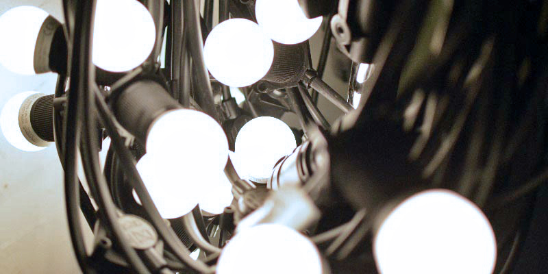 25m of LED Festoon at 1m spacing