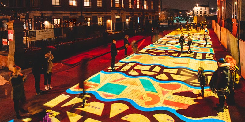 Pleasance by Novak, The Tetley at Light Night Leeds, Leeds West Yorkshire (photo by Thomas Wilson)